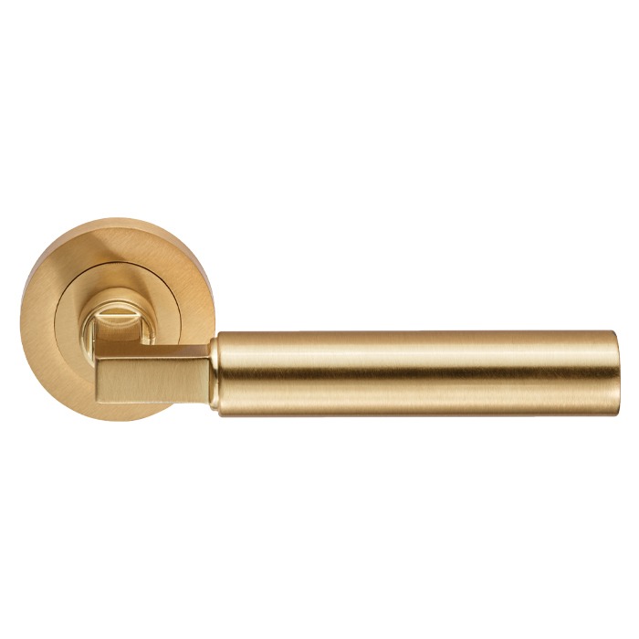 Amiata Lever Door Handle on Round Rose